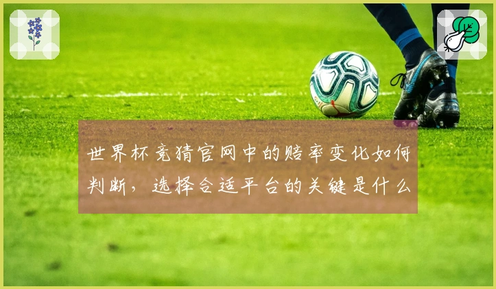 世界杯竞猜官网中的赔率变化如何判断，选择合适平台的关键是什么？